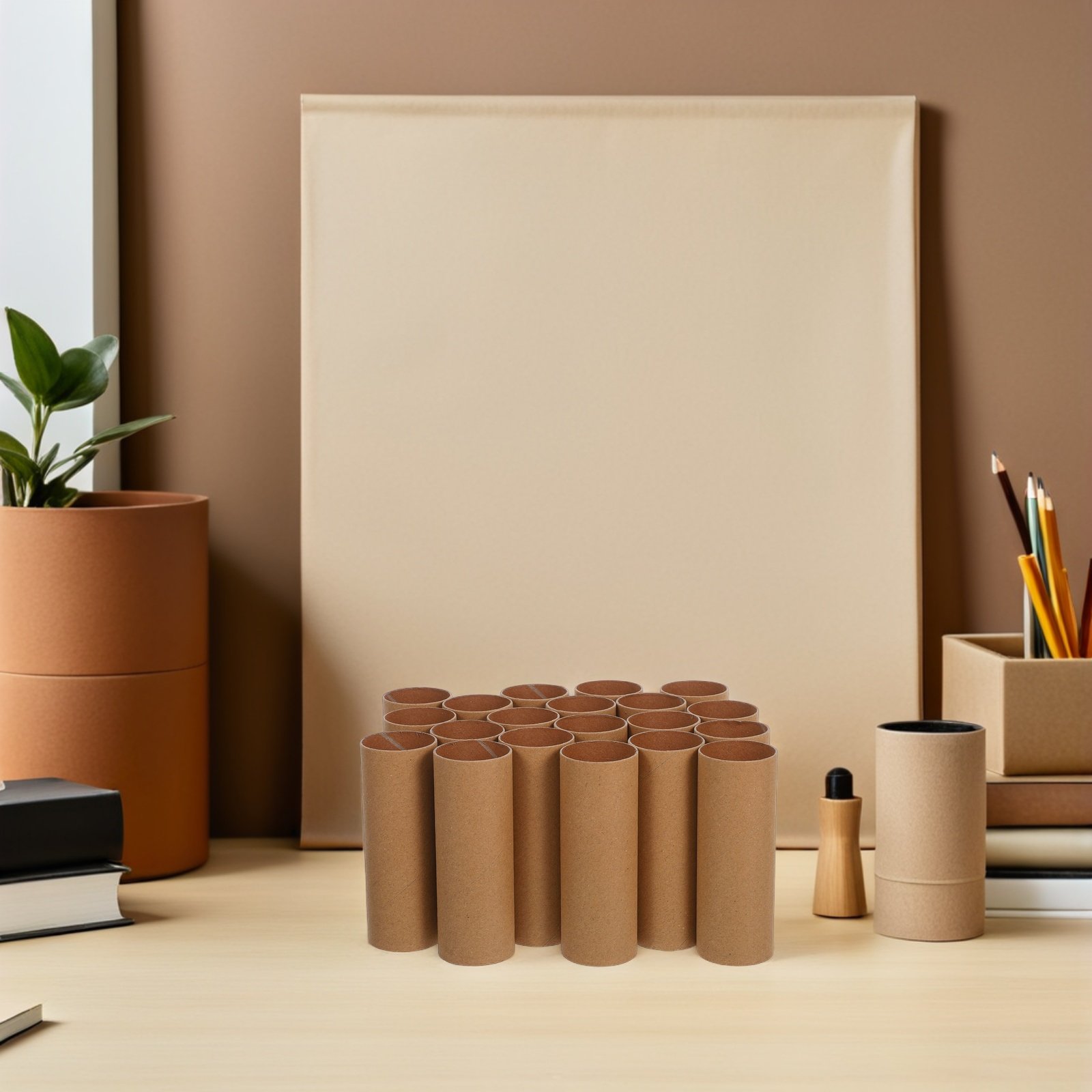 30個入り、丸い紙製の筒状のクラフト用段ボールチューブ。サイ - Art Craft Cardboard のレビューと価格