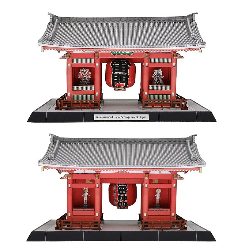 日本雷門浅草寺の門 3D 紙モデルハウスペーパークラフト D - Art Craft Cardboard のレビューと価格